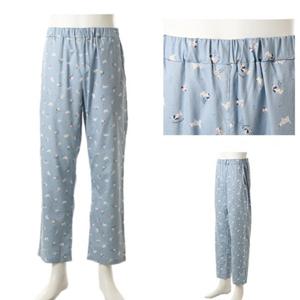 [비너스] 순면 80수 강아지나염 남자 잠옷바지 VPA458MPL 110사이즈 남성 순면 파자마 캐릭터 잠옷 9부기장