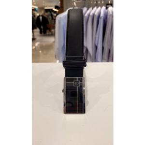 (FPFBE1205BK) 포체 남성 메탈블랙버클 소가죽  자동벨트