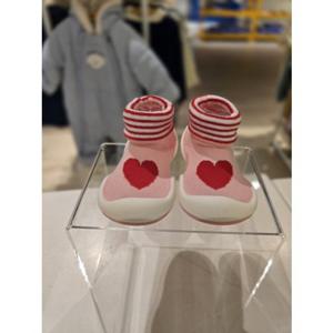[블루독베이비] 26 SS(핑크)하트 걸음마신발 (4611482904)신생아 첫걸음 고무신 백일 돌 조카 선물 유아 (4