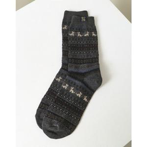 [헤지스남성] 패턴 면혼방 장목양말 (HZSS5F301CG)