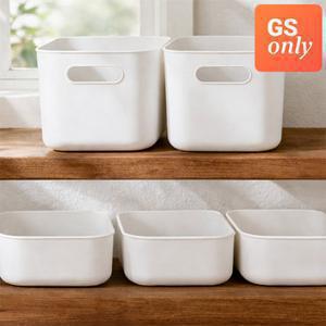 보노하우스 심플 리빙박스 5개세트 (XS 3개 + S 2개) 팬트리/주방/욕실 정리함