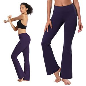 [버블라임] 코튼나일론 기본 부츠컷 레깅스 요가복_A07 블랙