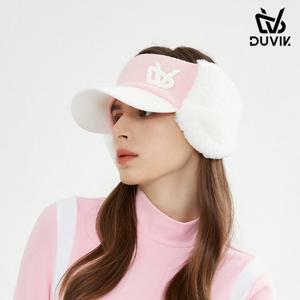 듀빅 여성 방한 니트 귀달이 퍼 썬바이저 DC4WAP001PK