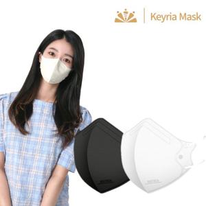 키리아 KF94 새부리형 마스크 슬림대형 화이트 100매