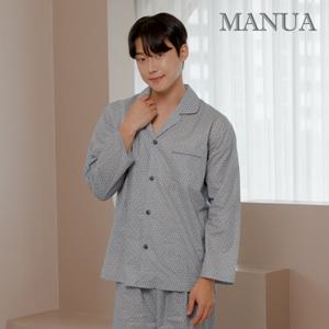 마누아 60수 고밀도 파자마세트 커피빈 남자잠옷 1934