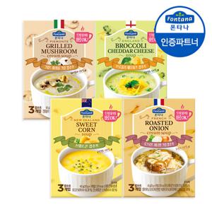 폰타나 즉석수프 60g x6개 (총18봉) 콘/머쉬룸/크림