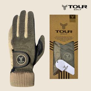 투어골프 울트라히트 천연양피 남성용 방한 겨울골프장갑 TGM-13