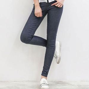 DS128 여성 슬림 가죽스키니진 코팅청바지 데님팬