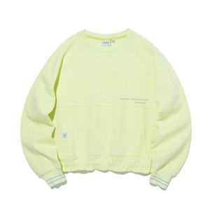 [인터크루]우먼스 로고 크롭 맨투맨 L엘로우 ITY1TM51ALY