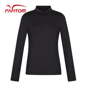 [팬텀] 여성 변형 반하이넥 긴팔 이너 티셔츠