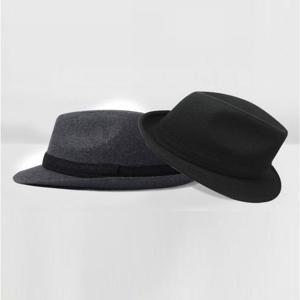 남성 신사모자 중절모 모직 겨울 방한 페도라 중년