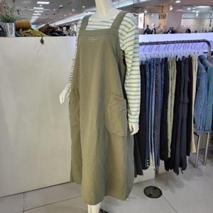 더스토아 DP01 로고 나염 멜빵 원피스 T25nhc109n005