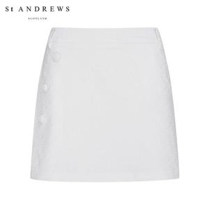 [세인트앤드류스] 여성 STA 자카드 사선 리벳 A라인 큐롯 스커트