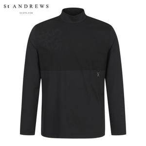 [세인트앤드류스] 남성 도트 별 심볼 우븐 베이스 레이어