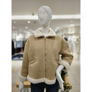 [포커스] 포커스 사선포켓 무스탕 자켓 FW3K7JK0354