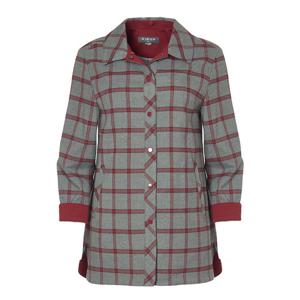 [리본]후드탈부착 체크무늬 셔츠 RD5-BL020