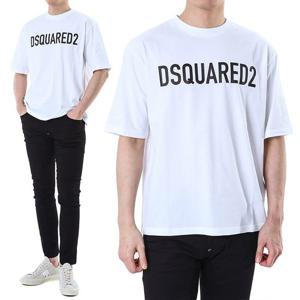 디스퀘어드 라운드 티셔츠/74GD1197 S24321 100