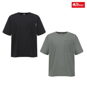 [레드페이스 본사] 남성 우븐라운드하프티셔츠 REWMTSM24612