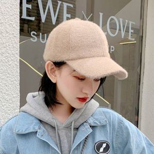 여성 겨울 소프트 캡모자 털 골프모자 페이크퍼 볼캡
