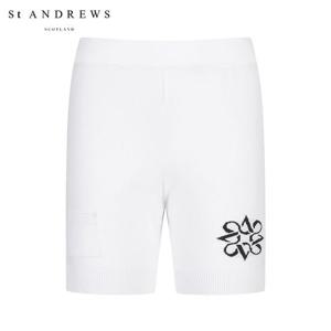 [세인트앤드류스] 여성 미니 포켓 포인트 니트 숏팬츠
