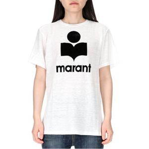 즈웰 로고 TS0001FB A1N09E 20WH 여성 린넨 반팔티셔츠