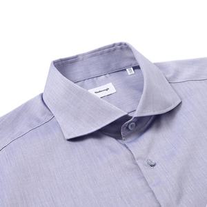 [밴브루 슬림핏] BMSSL1-112BU 샴브레이 솔리드 와이드카라셔츠 [4계절용]