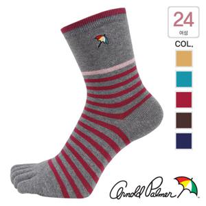 아놀드파마 여성 캐주얼 장목 발가락 양말 5족 AP6075