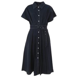 [에이비에프지]벨티드 루즈핏민소매롱원피스 APY3HO36H