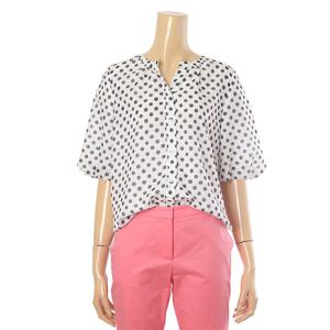 [안지크]땡땡이슬릿넥블라우스 AI2BL5150