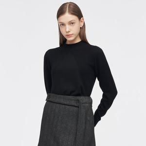 [링스] 여성 골조직 나그랑 폴라 스웨터 L21D3SR157_BK