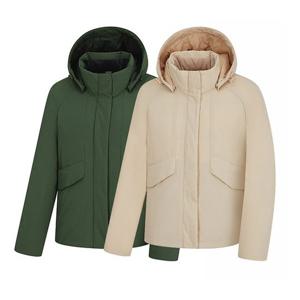 [콜핑]LD08 여성 겨울 오버핏 크롭기장 오리털 다운자켓 KUJ6862W