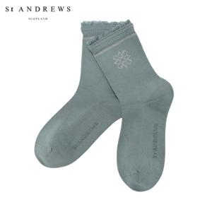 [세인트앤드류스] 여성 별 심볼 레이스 믹스 중목 양말