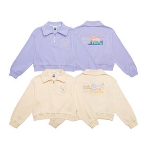 [내셔널지오그래픽 키즈] K243GSW910 크롭 반집업 맨투맨 2종택 1