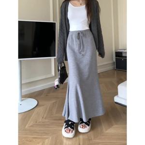 [웬디]허리주름 A라인 롱스커트 SK13255