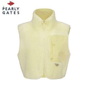 [파리게이츠] 파리게이츠 여성 포켓 배색 덤블 집업 베스트 521D3JV101_YL