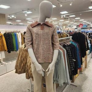 올리비아로렌 HC05 트위드 블라우스형 티셔츠 VOCAL3F7311