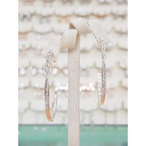 볼라레 세이브존01 아티스틱한 라인스톤 써지컬 링귀걸이 sse680