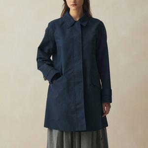 [브룩스브라더스] [여성] 더블 페이스 레인 코트 (네이비) (BBOJWM4287QEF)