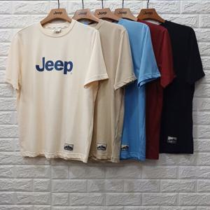 [지프](공용) 빅지프  직조  와펜  라운드 반팔티셔츠 JP2TSU091