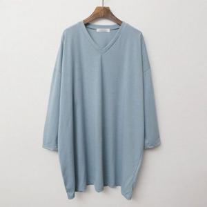 임부복 NOC513M305 중년 빅사이즈 낫띵브이넥롱박스티