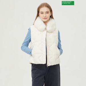 베네통 폭스 퍼 베스트 점퍼 BAPDF6361_IV