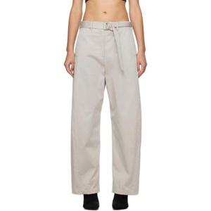 26 SS 엠에스지엠 여성 그레이 패러슈트 슬랙스 241443F087008