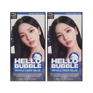 미쟝센 뉴 헬로버블 4B 웨일딥블루 30g x2