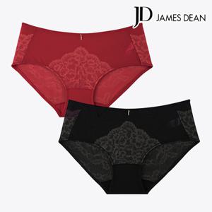 제임스딘 여성 PN망 레이스 미디 팬티 2매 JHWPAB11