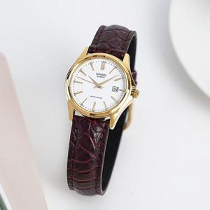 카시오 LTP-1183Q-7A 여성 가죽 시계