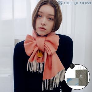 [루이까또즈(스카프)](2DMW818CO) 울캐시미어 혼방 머플러 마리오로라 코랄