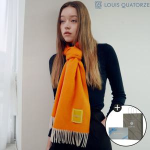 [루이까또즈(스카프)](2DMW818OR) 울캐시미어 혼방 머플러 마리오로라 오렌지