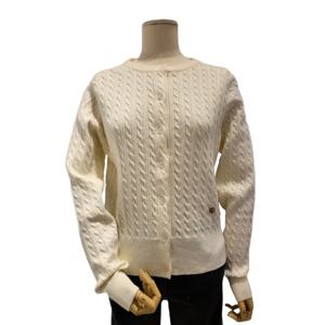 [에이비에프지]라운드넥 꽈베기 긴팔 니트 가디건 APZ5HY33G