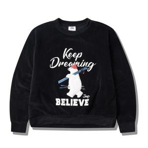 여성용 스키베어 벨로아 골지 맨투맨 (JQ1TSF857)