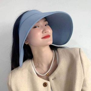 여성 자외선차단 여성창 스카이블루 네로 썬캡